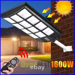 990000000000LM 1600W Outdoor Commercial Solar Street Light Parking Lot Road Lamp