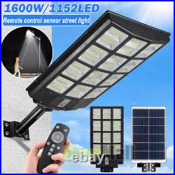 990000000000LM 1600W Outdoor Commercial Solar Street Light Parking Lot Road Lamp