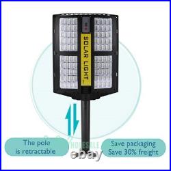 99000000000LM Solar Commercial Street Light Outdoor Security Road Lamp with Pole
