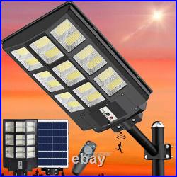9900000000LM 1200W Watts Commercial LED Solar Street Light Parking Lot Road Lamp
