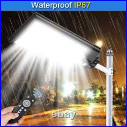 9900000000LM 1600W Commercial Solar Street Light Area Parking Lot LED Road Lamp