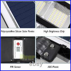 9900000000LM 1600W Commercial Solar Street Light Motion Sensor Dusk-to-Dawn+Pole