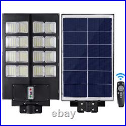 9900000000LM Commercial 1600W Solar Street Light with Pole Remote LED Road Lamp