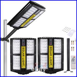 9900000000LM Commercial LED Solar Street Light IP67 PIR Security Road Lamp+Pole
