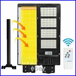 990000000LM Solar LED Commercial Street Light IP67 Outdoor Remote Road Lamp+Pole
