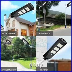 9900000LM 250W LED Solar Street Light Commercial IP67 Dusk to Dawn+Remote+Pole