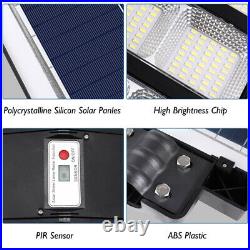 9900000LM Commercial LED Solar Street Light 1000W Motion Sensor Dusk-Dawn+Remote