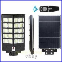 9900000LM Commercial Solar Street Light Dusk-to-Dawn IP67 Parking Road Lamp+Pole