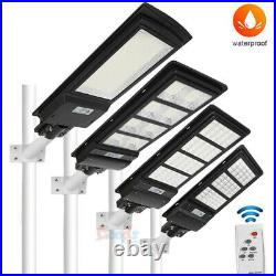 990000LM 250W Commercial Solar Street Light LED IP67 Dusk-to-Dawn Road Lamp+Pole