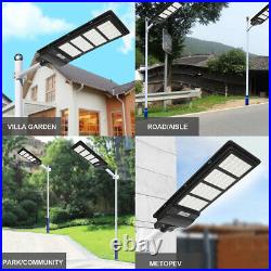 990000LM 250W Commercial Solar Street Light LED IP67 Dusk-to-Dawn Road Lamp+Pole