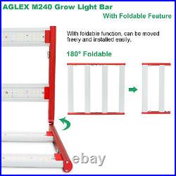 AGLEX 240W LED Grow Light Full Spectrum 4Bars for Indoor Plants Commercial