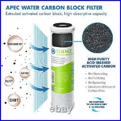 Compatible with APEC ROES-50 Sediment APEC RO-90 4-Pack Denali Pure Universal 10 inch Carbon Block Watts WP5-50 Inline Filter Watts WP-5 APEC RO-PERM APEC ROES-PH75 Watts RO-TFM-5SV