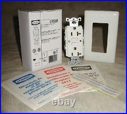 CASE OF 10 Hubbell GFRST20W Commercial Self-Test GFCI White 20A