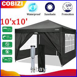 COBIZI Gazebo Pop Up Tent 10'x10' Removable Commercial Instant Gazebo Canopy US&