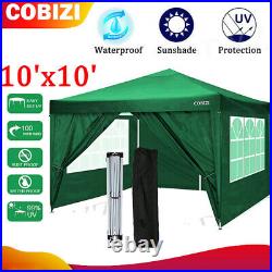 COBIZI Gazebo Pop Up Tent 10'x10' Removable Commercial Instant Gazebo Canopy US&