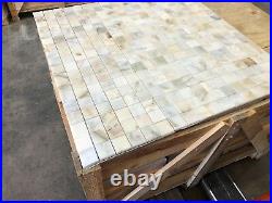 Calacatta Gold Marble Mosaic Tiles Floor/Wall Polished Marble Tile 50x50x10mm