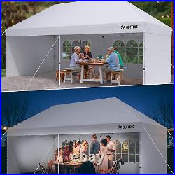 Canopy 10'X20' Pop up Canopy Gazebo Commercial Tent with 4 Removable Sidewalls
