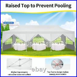Canopy 10x30 EZ Pop-Up Party Tent Waterproof Folding Commercial Instant Gazebo