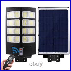 Commercial 100-1000W LED Solar Street Light Motion Sensor Dusk-to-Dawn Road Lamp
