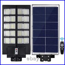 Commercial 10000000000LM LED Solar Street Light IP67 Dusk-to-Dawn Road Lamp+Pole