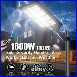 Commercial 10000000000LM Outdoor Dusk to Dawn Solar Street Lights Road Area Lamp