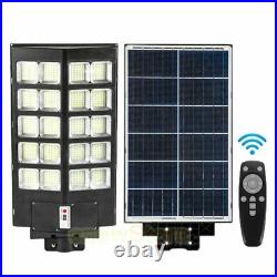 Commercial 100000000LM 1600W Dusk to Dawn Solar Street Light IP67 Road Lamp+Pole