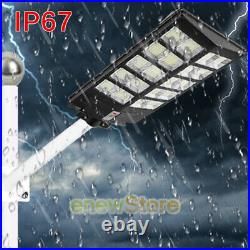 Commercial 100000000LM 1600W Dusk to Dawn Solar Street Light IP67 Road Lamp+Pole