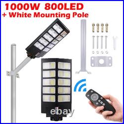 Commercial 10000000LM LED Outdoor Dusk to Dawn Solar Street Light IP67 Road Lamp