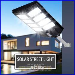 Commercial 1000000LM 1000W Outdoor Dusk to Dawn Solar Street Light LED Road Lamp