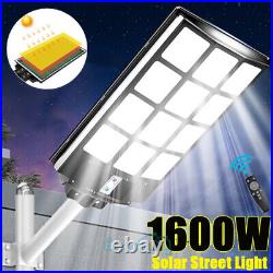 Commercial 900000000LM 1152LED Outdoor Dusk to Dawn Solar Street Light Road Lamp
