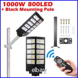 Commercial 90000000LM LED Outdoor Dusk to Dawn Solar Street Light IP67 Road Lamp