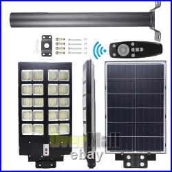 Commercial 9900000000000LM LED Solar Street Light Dusk To Dawn Outdoor Road Lamp