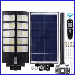 Commercial 990000000000LM 1000W Solar Street Light IP67 Dusk-Dawn Road Lamp+Pole