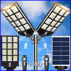 Commercial 99000000000lm 1600W Solar Street Flood Light Dusk-Dawn Raod Wall Lamp