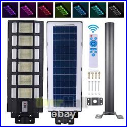 Commercial 9900000000LM Solar Street Light Dusk to Dawn PIR Sensor Security+Pole