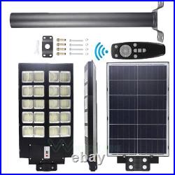 Commercial 990000000LM 1000W Solar Street Light IP65 Dusk to Dawn Road Lamp+Pole