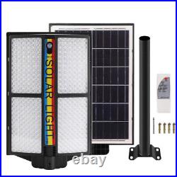 Commercial 990000000LM 1500W Dusk to Dawn Solar Street Light IP67 Road Lamp+Pole