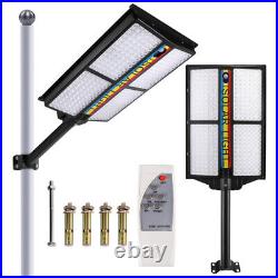 Commercial 990000000LM 1500W Dusk to Dawn Solar Street Light IP67 Road Lamp+Pole