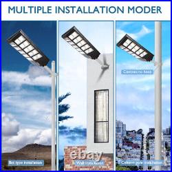 Commercial 990000000LM 1600W Dusk to Dawn Solar Street Light IP67 Road Lamp+Pole