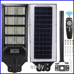 Commercial 990000000LM 1600W Solar Street Light IP67 Dusk to Dawn Road Lamp+Pole