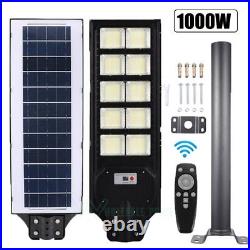 Commercial 990000000LM Solar Street Light Dusk Dawn Solar Parking Road Lamp+Pole