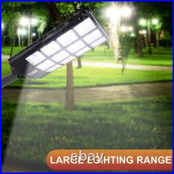 Commercial 9900000LM 1600W Solar Street Light IP67 Dusk to Dawn Road Lamp+Remote