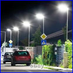 Commercial 9900000LM Solar Street Light Auto on At Night Wall Flood Lamp+Pole