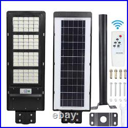 Commercial 9900000LM Solar Street Light LED IP67 Sensor Road Lamp+Pole+Remote