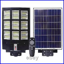 Commercial 990000LM Solar Street Light LED IP67 Dusk Dawn PIR Sensor+Remote+Pole