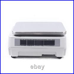 Commercial Digital Price Computing Scale 66 lbs with Label Barcode Printer White