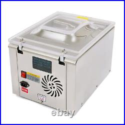 Commercial Digital Vacuum Sealer Packing Sealing Machine Desktop Chamber 110V