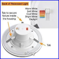 Commercial Electric Classic Integrated LED Acrylic Indoor Residential in White