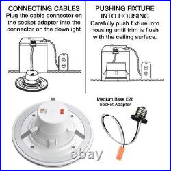 Commercial Electric Classic Integrated LED Acrylic Indoor Residential in White