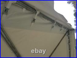 Commercial Frame Tent 10x10 White PVC Vinyl Canopy Waterproof Event Party Gazebo